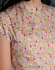 Ladies Alana Top - Zodiac Leaves