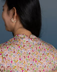 Ladies Alana Top - Zodiac Leaves