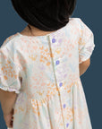 Scarlett Dress - Cream Floral Bamboo