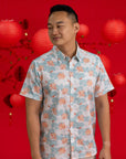 Men's Shirt - Teal Lotus