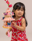 Sleeveless Dress - Red Fans