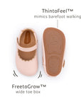 Roundy Shoes - Blossom Pink/Metallic Salmon