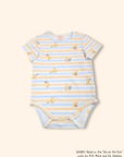 Short-Sleeve Onesie - Play Stripes Pooh