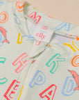 Sleepsuit - Crayon Animals