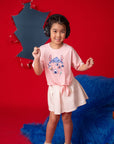 Tie-Front Crop Tee - Nom Nom Stitch