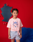 Tie-Front Crop Tee - Nom Nom Stitch