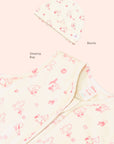bed time girl set beanie and sleeping bag