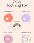 Olive Teething Toy | Turquoise Gift Set