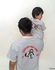 father and baby matching stripes sailor mickey design