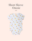 Classic blue trains pooh gift set onesie