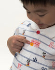 close up of polo tee nautical mickey