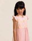 Flora Dress - Pink Floral Bamboo