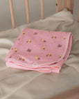 Cotton Jersey Blanket - Pink Harvest Pooh