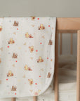 Cotton Jersey Blanket - White Harvest Pooh
