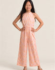 Kodi Jumpsuit - Pink Floral Bamboo