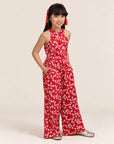 Kodi Jumpsuit - Red Fans