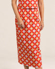 Ladies Amber Skirt - Red Lucky Coins