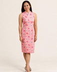 Ladies Mini Peony Cheongsam - Pink Teapots