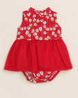 Luna Tulle Onesie - Red Fans