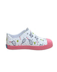 Jefferson Print Child Shell White / Parachute Pink / Tennis side