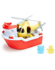 Green Toys Rescue Boat and Helicopter