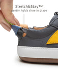 Ground Sneakers - Slate Blue / Caja / Blue Tang elastic heel