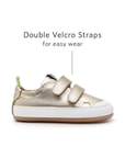 Bossy Sneakers - White Gold / White side