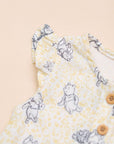 Caitlyn Romper Yellow Hunny Pooh flutter