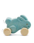 Plan Toys - Push Along Bunny Blue (Front)