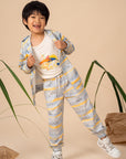 Jogger Pants - Grey Animals March