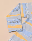 Sleepsuit - Grey Animal March