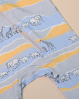 Sleepsuit - Grey Animal March