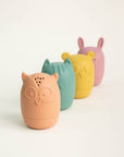 Olive Silicone Bath Toys - Set of 4