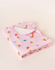 Jersey Blanket - Pink Balloon Pooh | Ideal for Newborn Baby Gifts | The Elly Store Singapore
