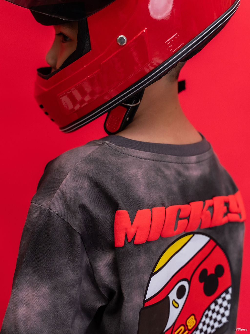 Disney Grey Mickey Helmet Tee