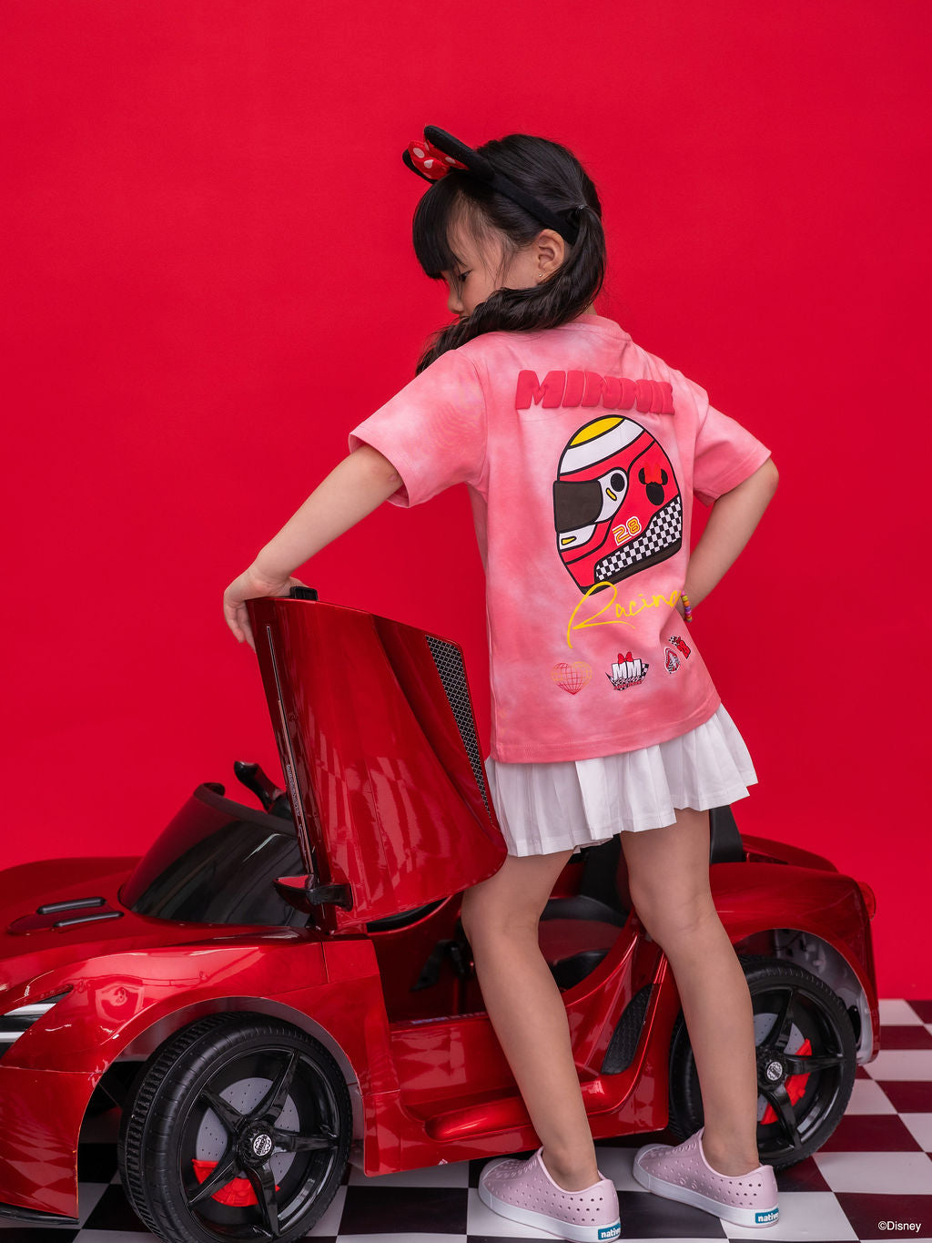 Pink Minnie Helmet Tee