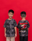 Disney Grey Mickey Helmet Tee front and back