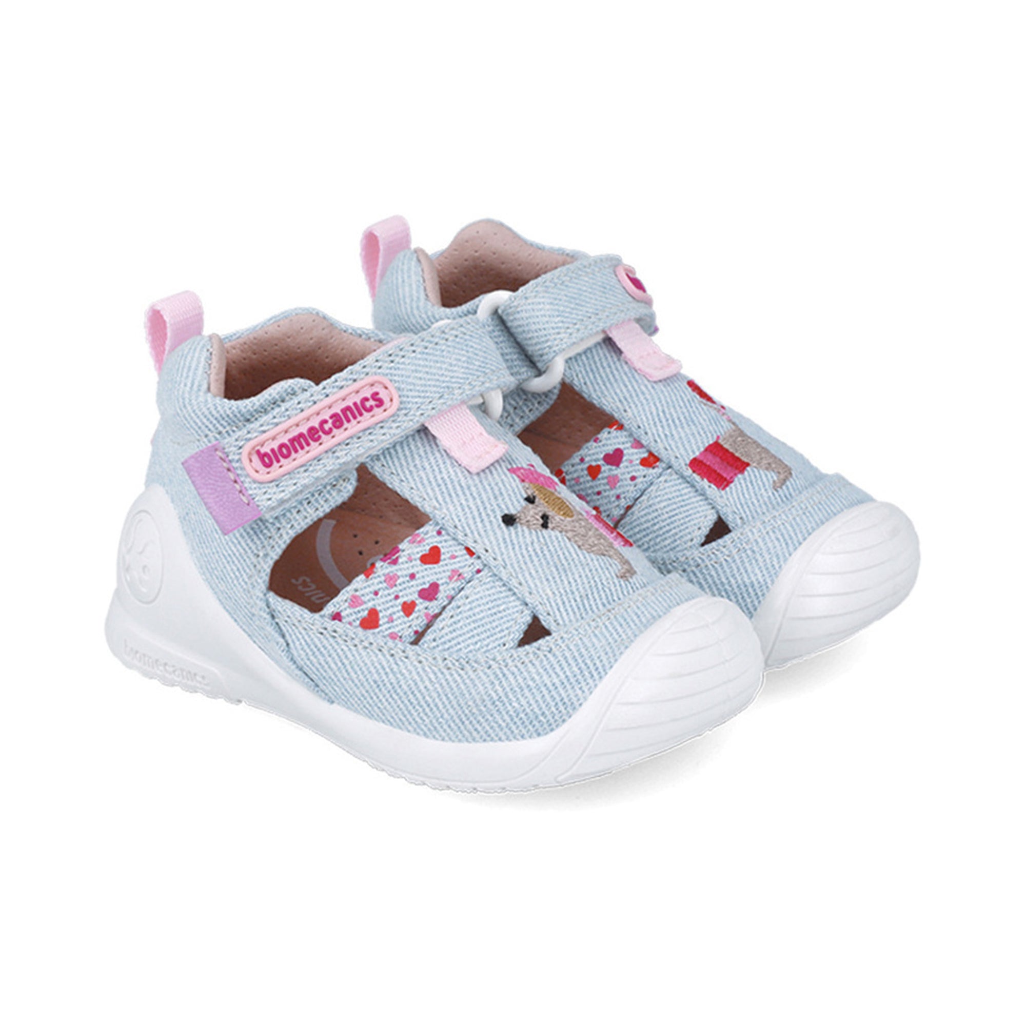 Biogateo Light Denim Canvas Sandals - Dachshund