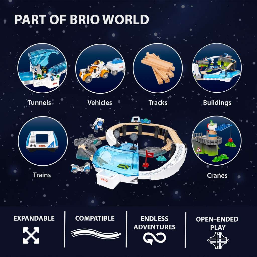 BRIO Space Station Set features