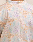 Amanda Top - Cream Floral Bamboo back