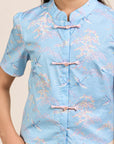Ashley Top - Blue Cranes