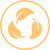 Recycle symbol with leaves