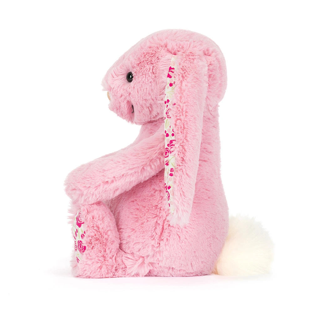 Jellycat Blushkin Blossom Luxe Bunny Left Side Pink