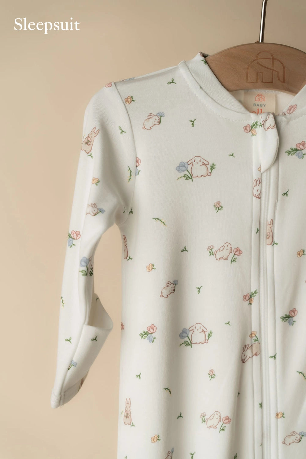 Baby Gift Set - White Floral Bunny