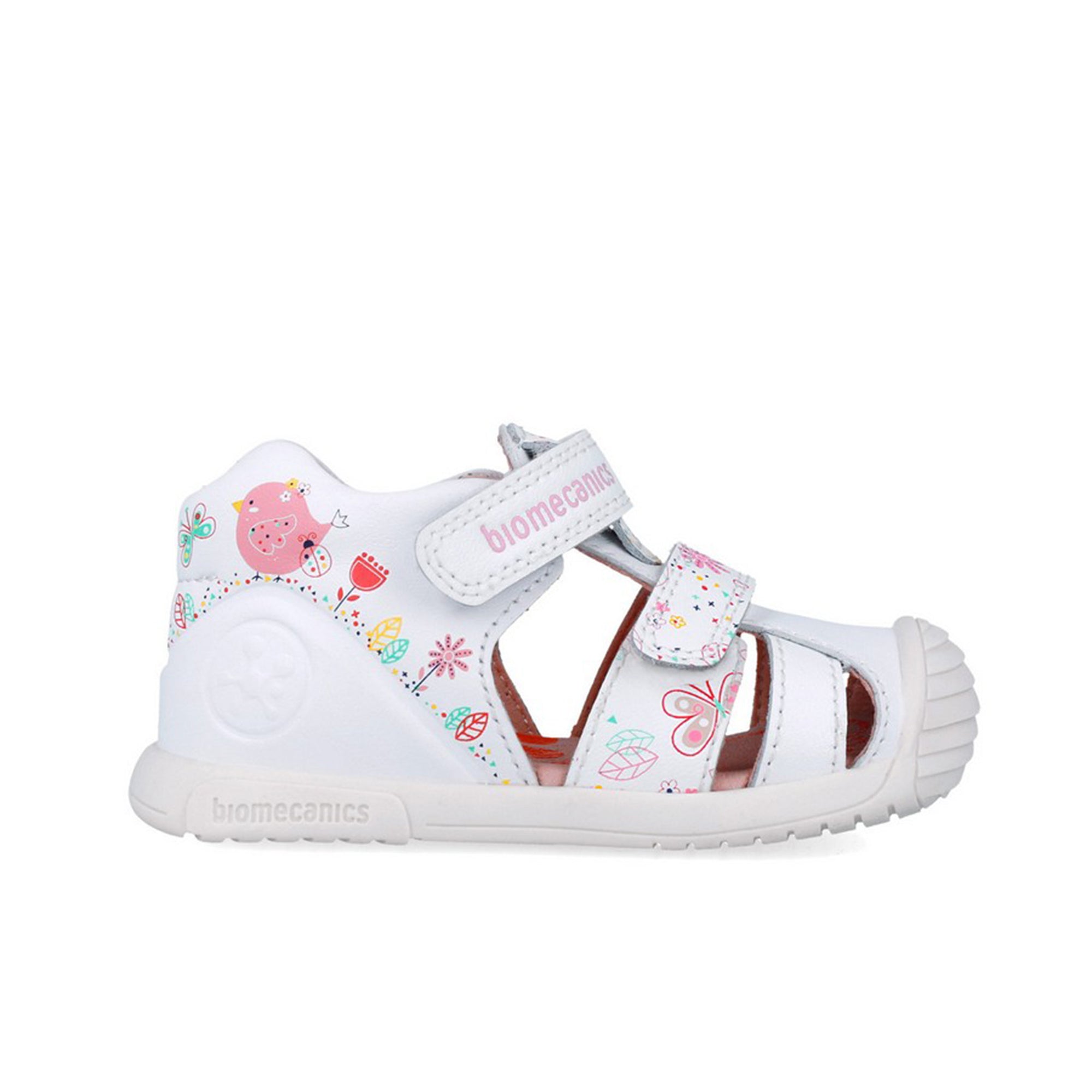 Biogateo White Caged Sandals - Garden