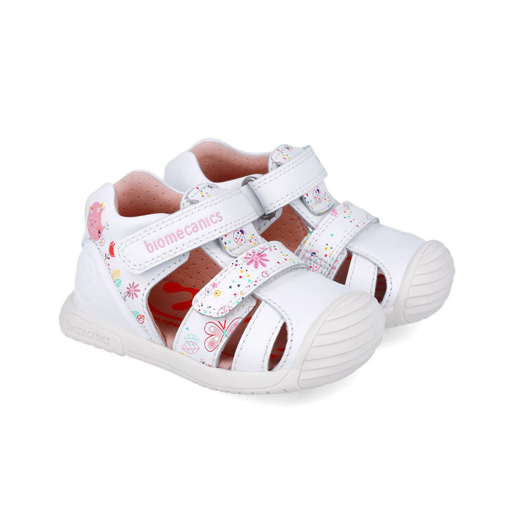 Biogateo White Caged Sandals - Garden