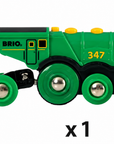 Big Green Action Locomotive train side
