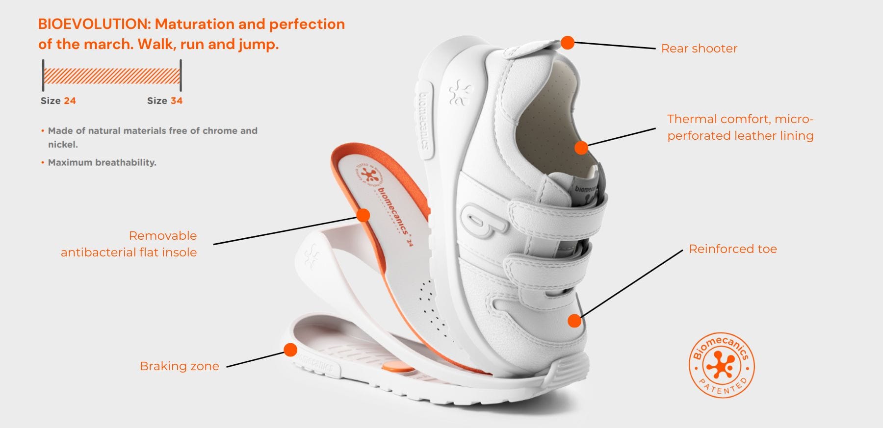 removable insole, reinforced toe, and more.