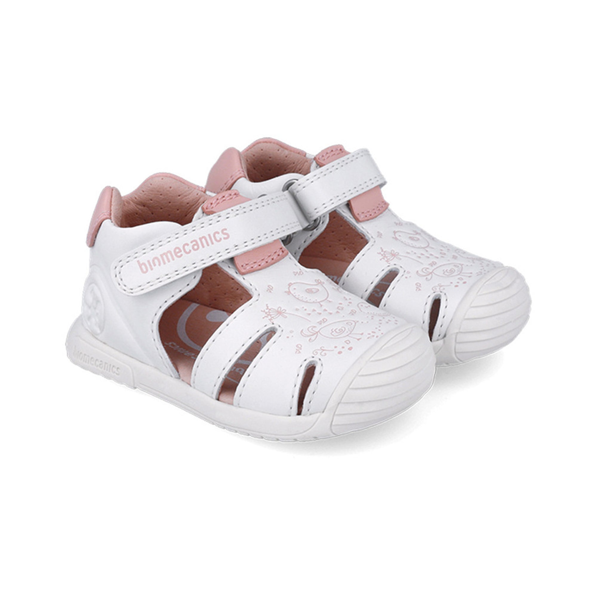 Biogateo White Sandals - Garden