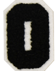 Iron-On Patch - Black with White Border (Numbers)